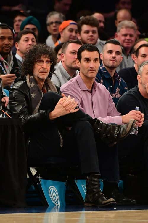 Howard Stern takes in the  New York Knicks game against Milwaukee Bucks at Madison Square Garden on December 01, 2018 in New York City. NOTE TO USER: User expressly acknowledges and agrees that, by downloading and or using this photograph, User is consenting to the terms and conditions of the Getty Images License Agreement.