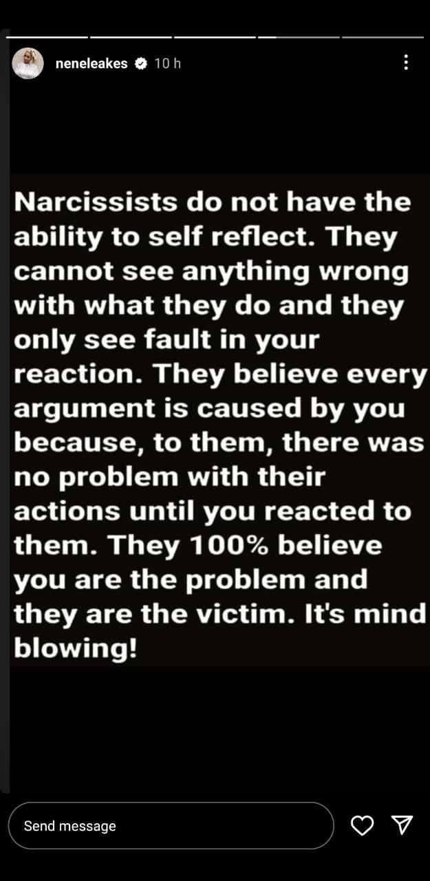 NeNe Leakes shares cryptic message about narcissists after Bravo's 'RHOA' flashback snub (@neneleakes/Instagram)