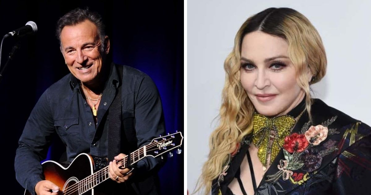 Bruce Springsteen and Madonna reportedly insured vocal chords and breasts respectively (Getty Images)