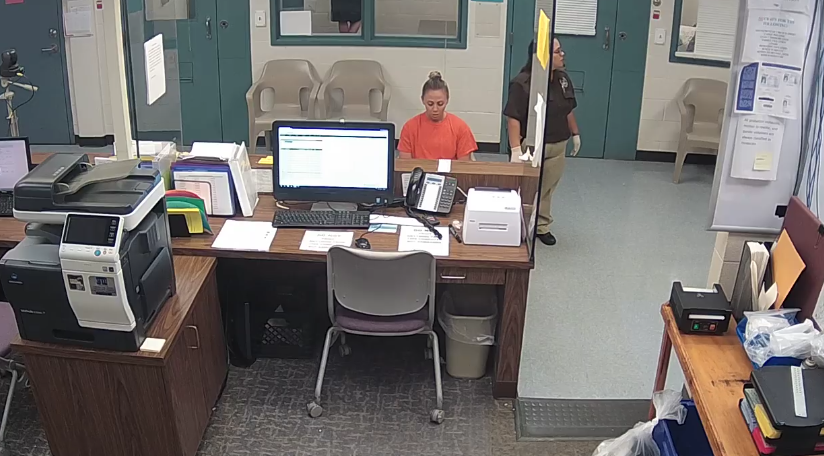 Guyger could be seen wearing an orange prison jumpsuit (Source: Facebook)