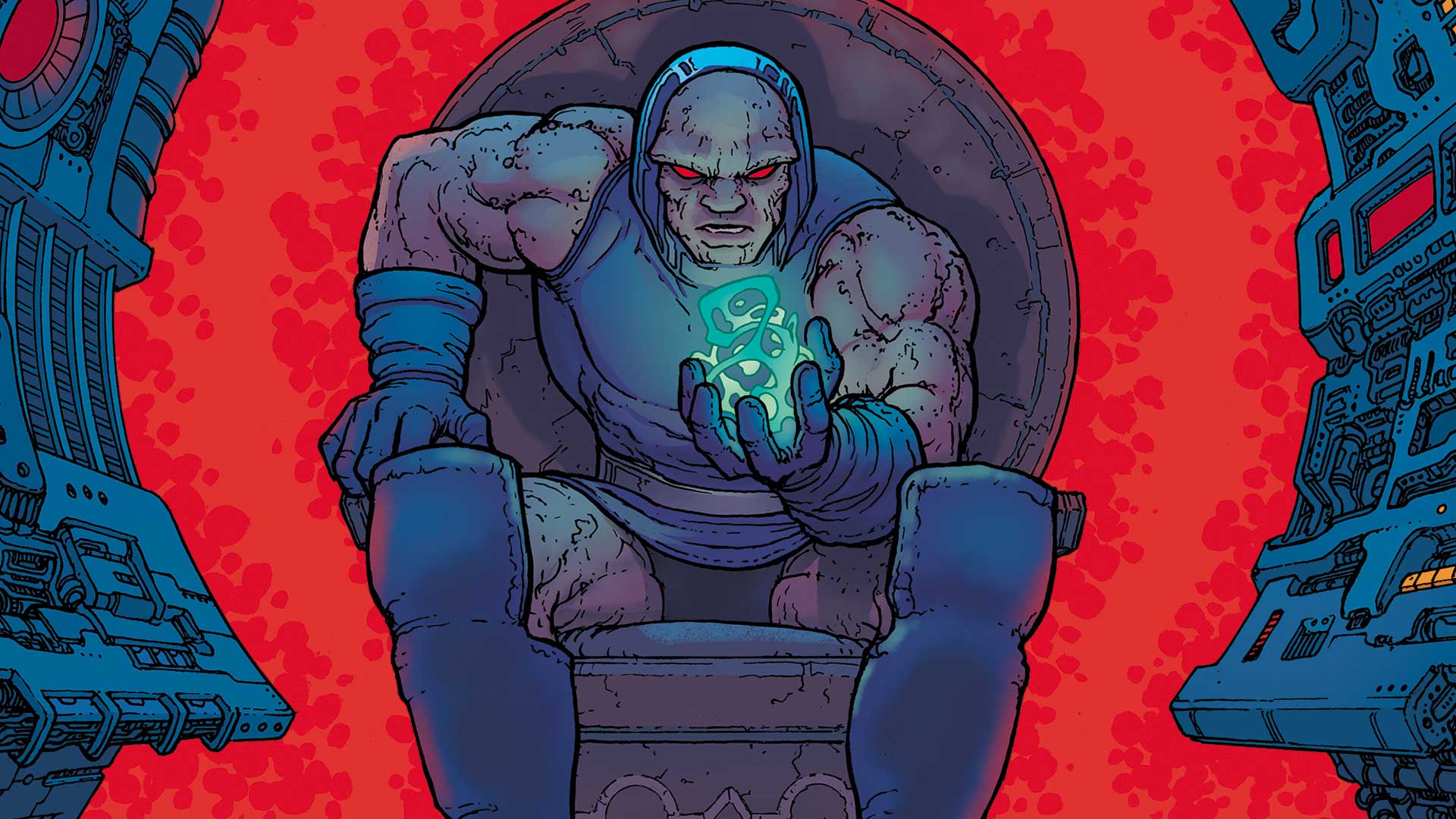 Darkseid pondering his never-ending quest for the Anti-Life Equation. (Source: DC Comics)