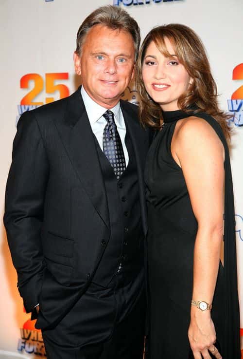 Pat Sajak and wife Lesley Brown Sajak attend the 25th anniversary celebration of the television game show  
