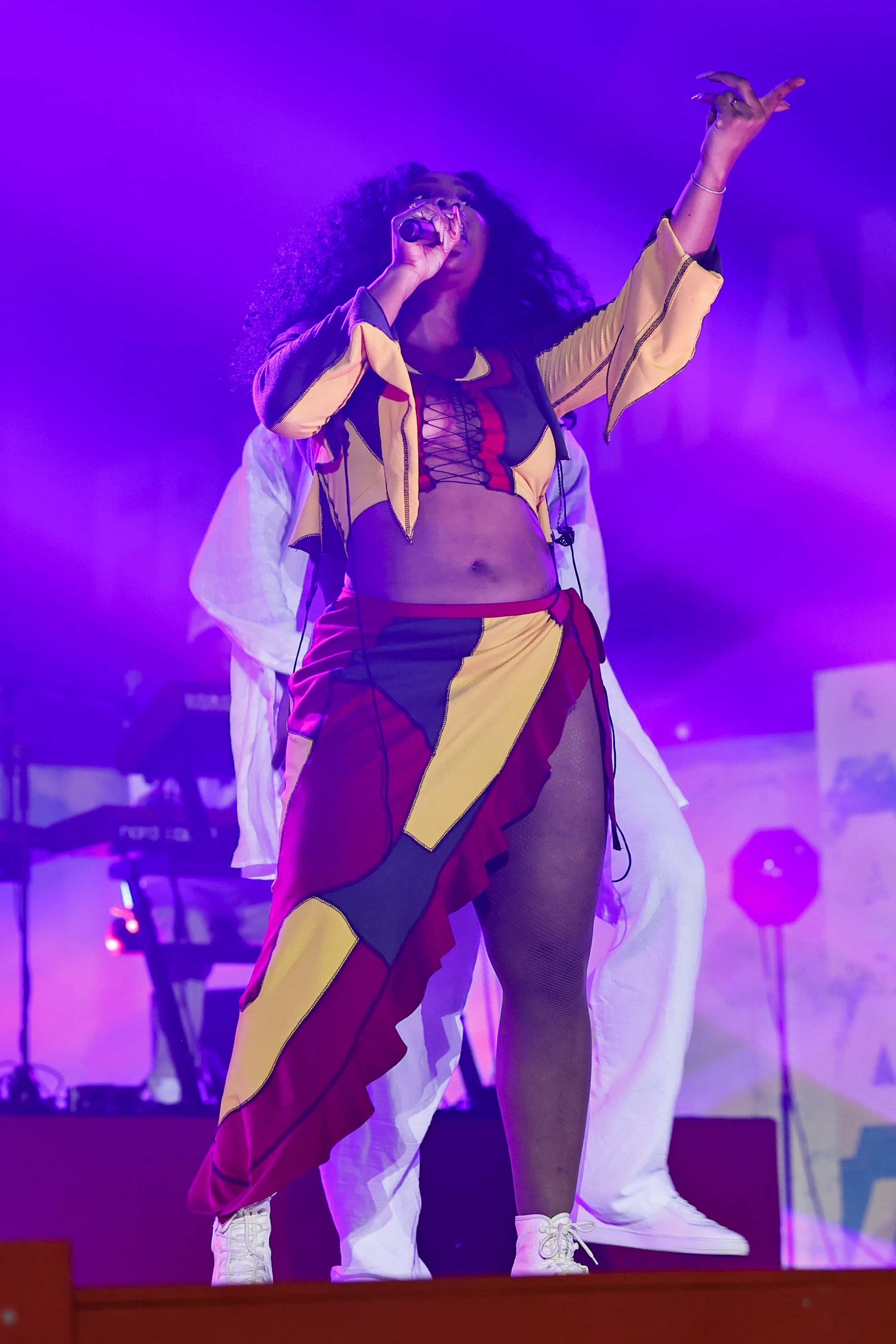 Sza performs on stage during Global Citizen Festival 2022: Accra on September 24, 2022, in Accra, Ghana. (Photo by Jemal Countess/Getty Images for Global Citizen)