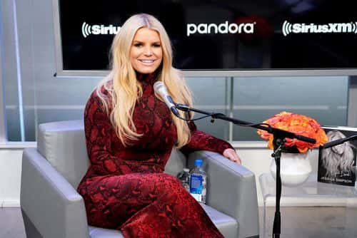 Jessica Simpson visits SiriusXM Studios for SiriusXM's Town Hall with Jessica Simpson hosted by Andy Cohen on February 05, 2020 in New York City.