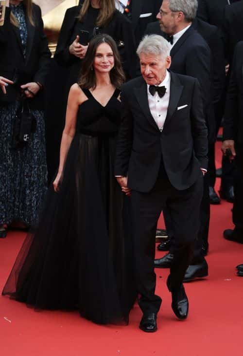 Calista Flockhart and Harrison Ford attend the 