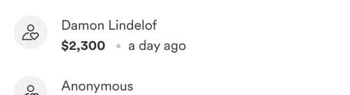 Damon Lindeolf made the donation (credits/Gofundme)