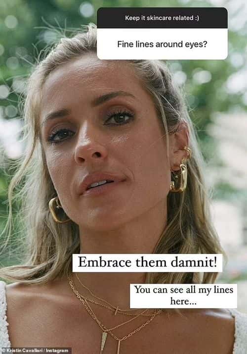 The actor discussed her preferred treatments, revealing that she only relies on micro-needling and strictly avoids Botox (@kristincavallari/Instagram)