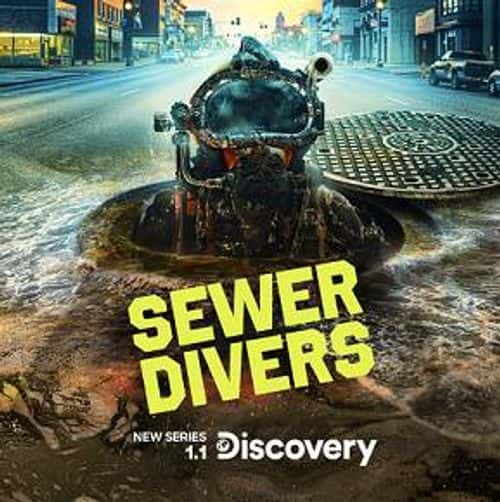 The official poster of Sewer Diver ( Warner Bros Discovery)