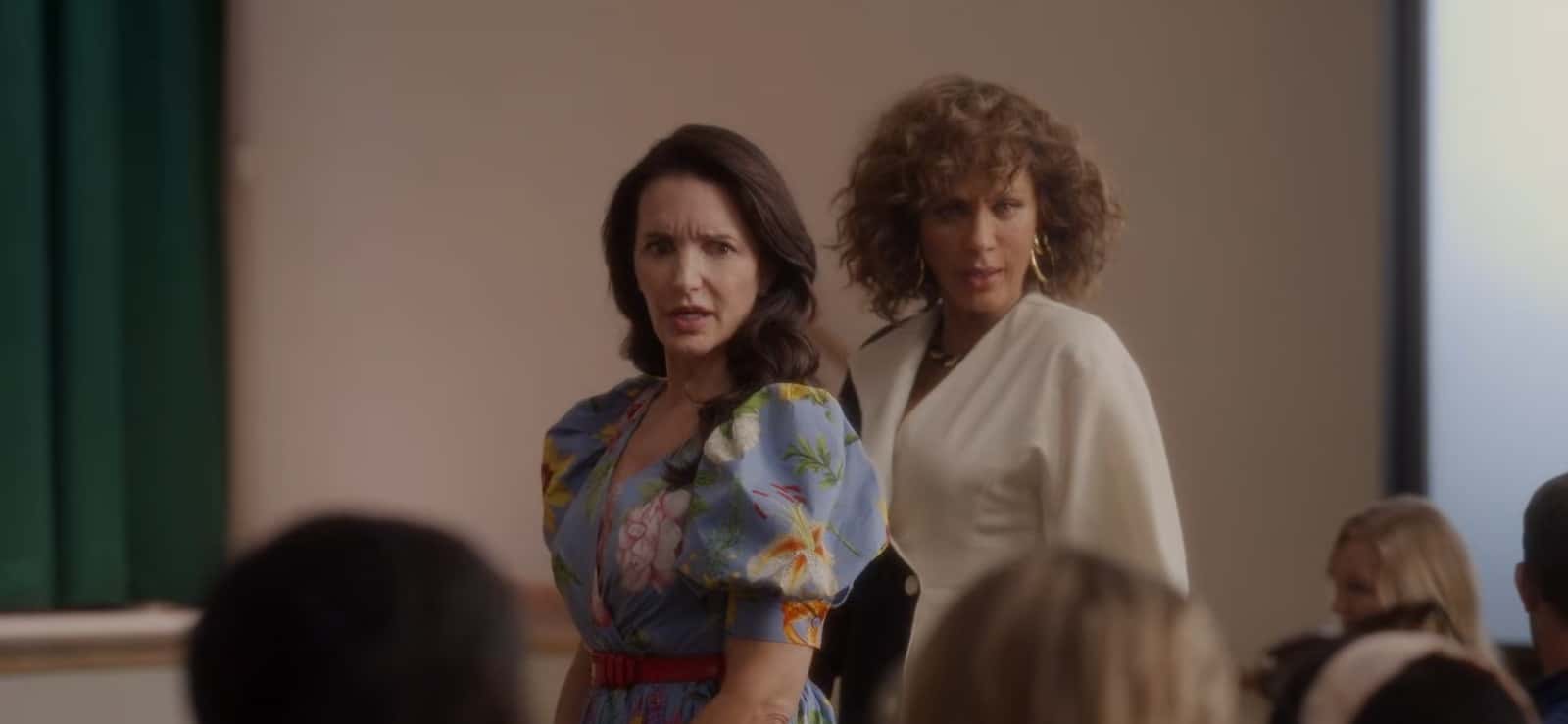 A still from 'And Just Like That' Season 2 starring Kristin Davis as Charlotte and Nicoli Ari Parker as Lisa (HBO)