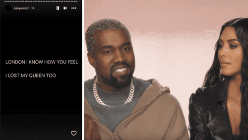 Kanye's cryptic post on Sunday and Kanye with Kim in 'KUWTK'  (Instagram/kanyewest/YouTube/KeepingUpWithTheKardashians)