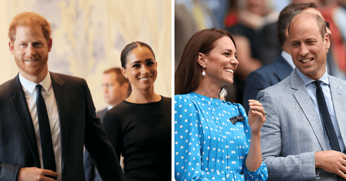 Prince Harry and Meghan Markle would probably avoid Prince William and Kate Middleton while visiting the UK (Getty Images/ Michael M. Santiago and  Julian Finney)