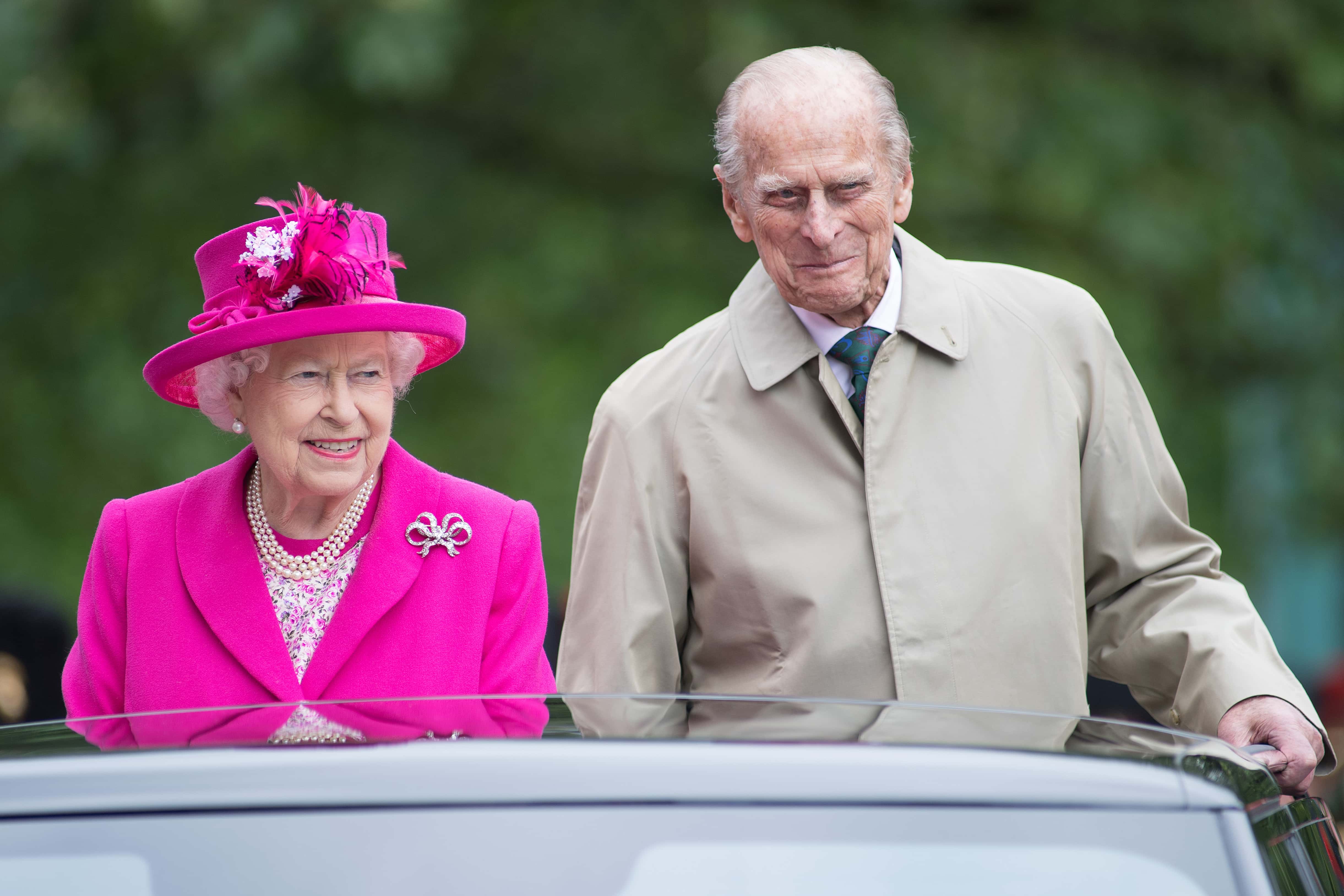 (L-R) Queen Elizabeth II and Prince Philip, Duke of Edinburgh during