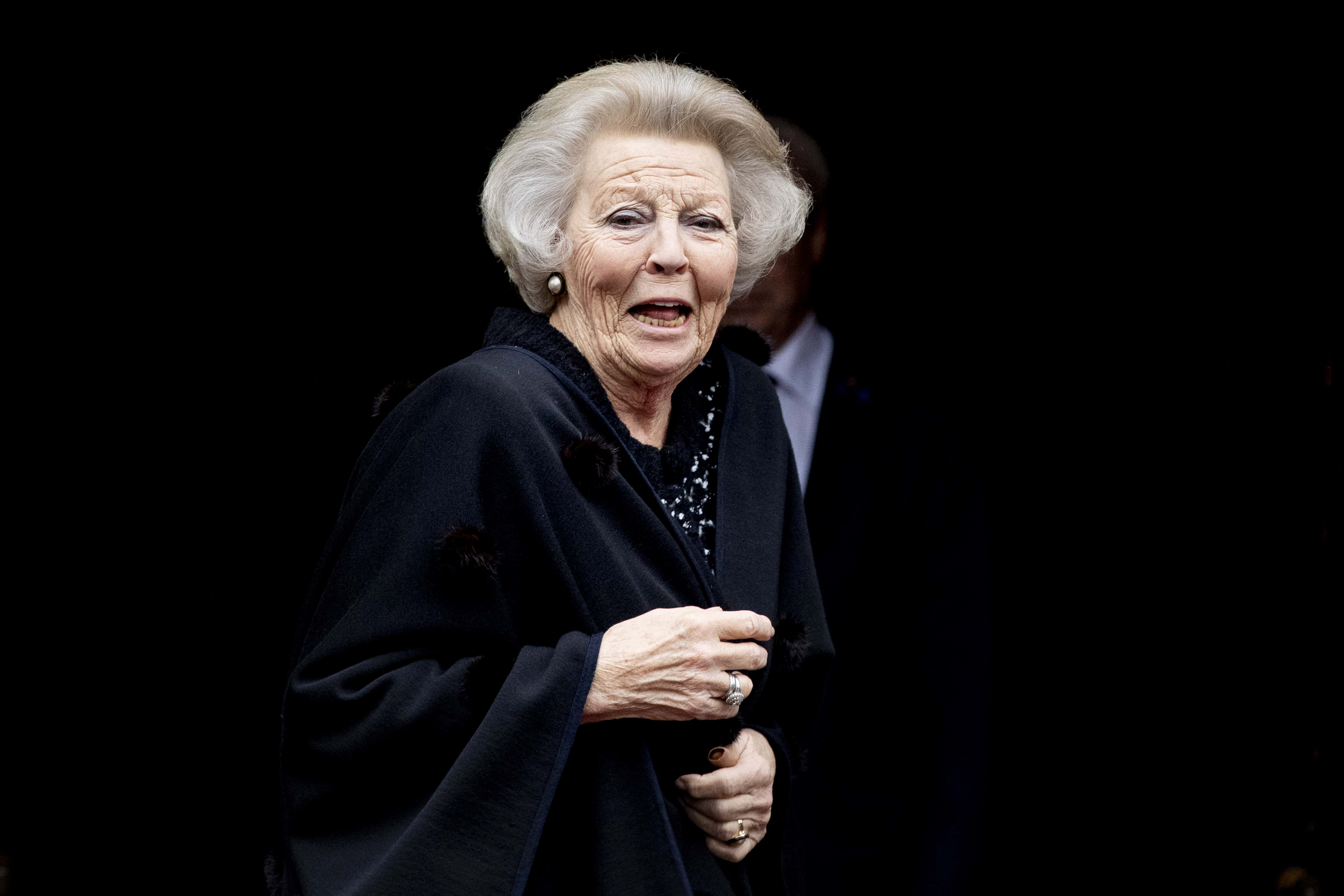 Princess Beatrix of The Netherlands attend the New Year Reception in the Royal Palace on January 14, 2020 in Amsterdam, Netherlands.