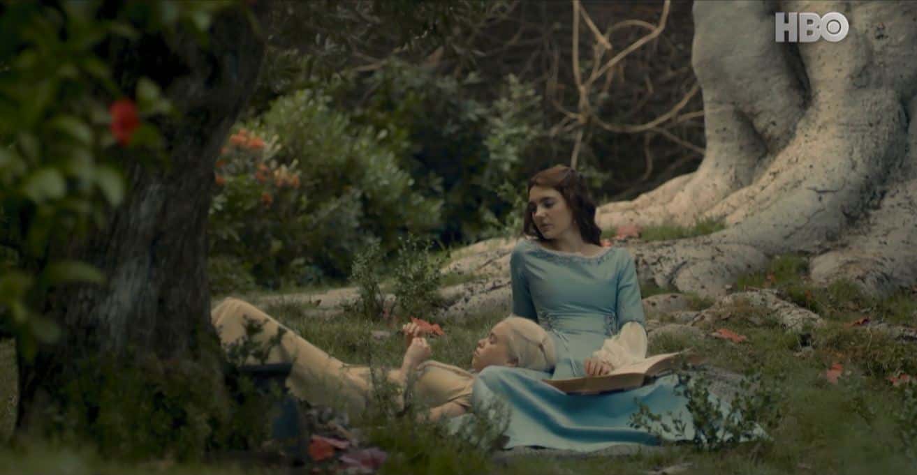 Milly Alcock (Princes Rhaenyra) and Emily Carey (Alicent Hightower) in 'House of the Dragon' (HBO)