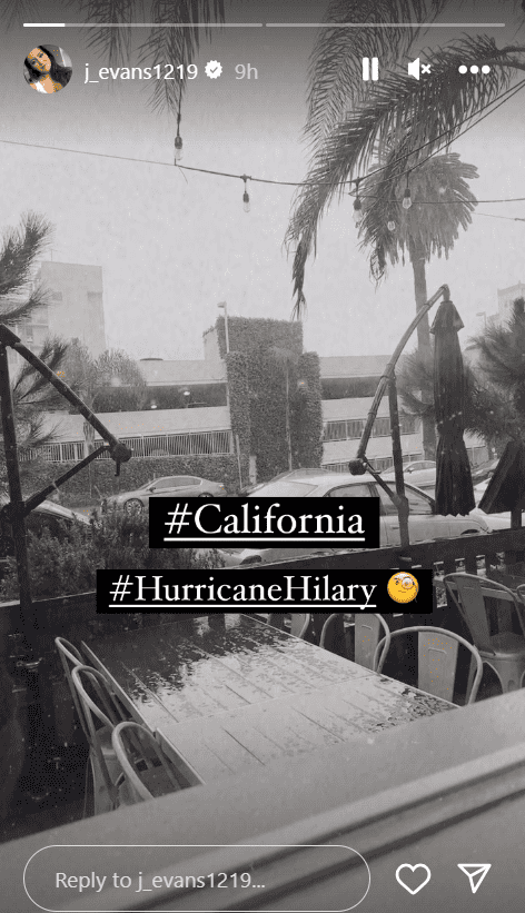 'Teen Mom' star Janelle Evans stuck in Hurricane Hilary (Instagram/@j_evans1219)