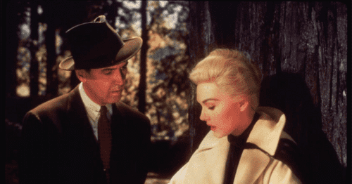 James Stewart and Kim Novak in 'Vertigo (1958)' (IMDb)