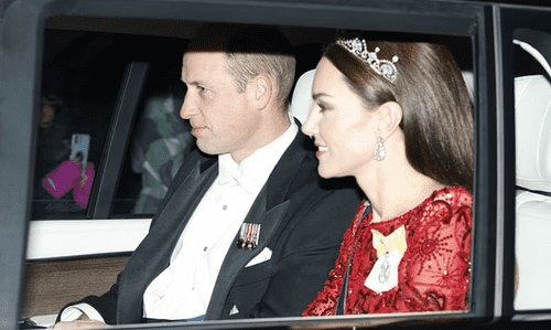 Prince William and Kate Middleton arrive at Buckingham Palace. (Max Mumby/Getty Images)