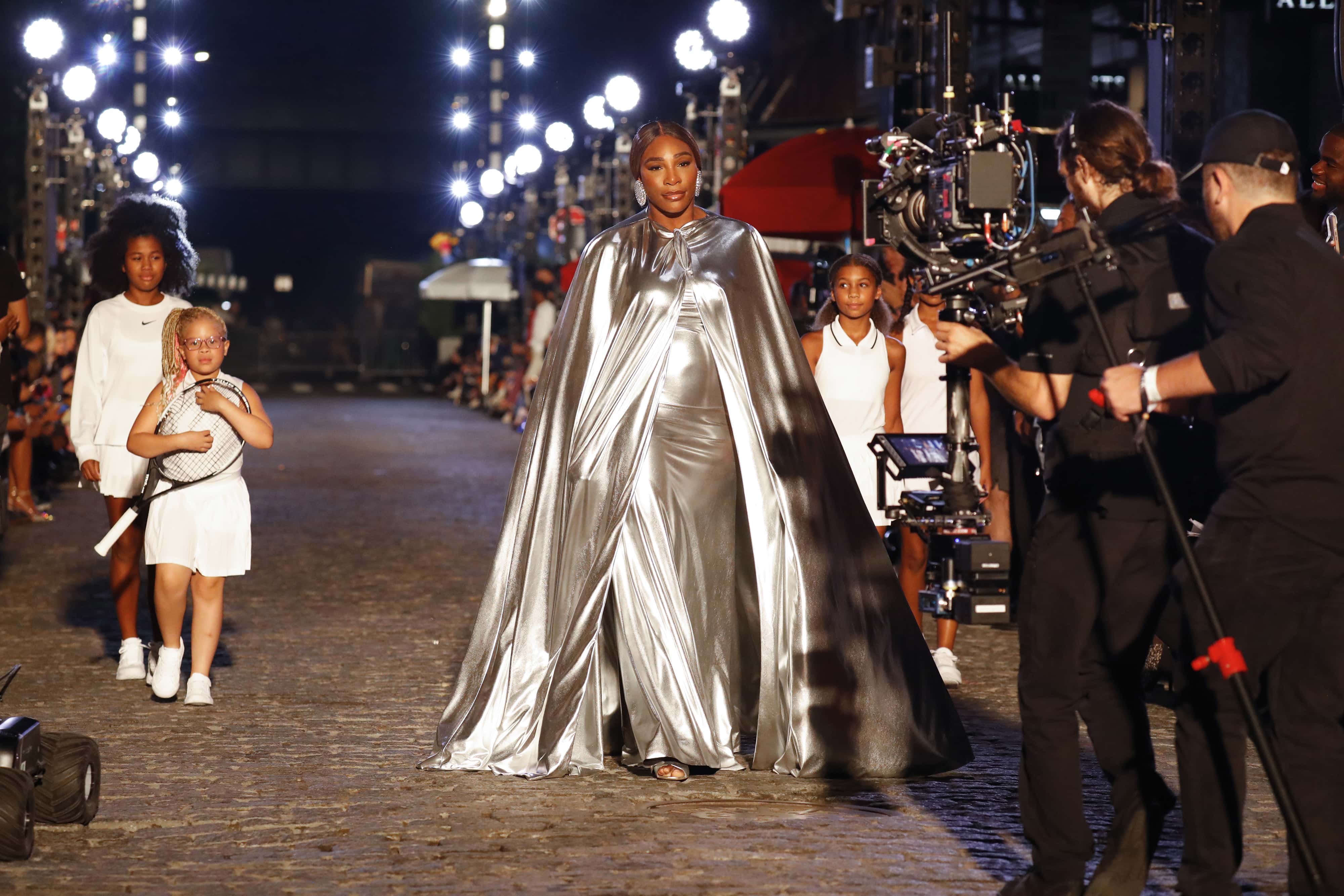 Serena Williams walks the runway for VOGUE World: New York on September 12, 2022 in New York City.