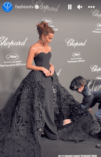 FashionTV, an international fashion and lifestyle broadcasting television channel headquartered in France shared Kate's attire at the star-studded event (fashiontv/Instagram)