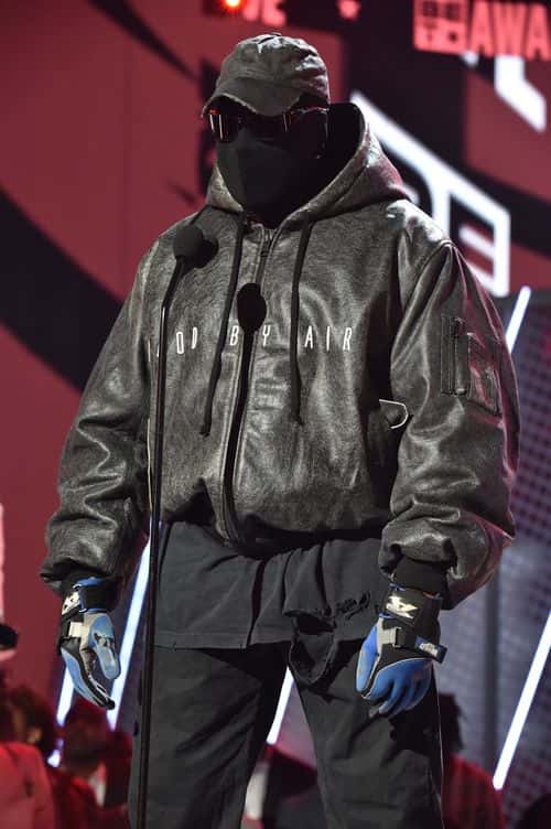 LOS ANGELES, CALIFORNIA - JUNE 26: Kanye West speaks onstage during the 2022 BET Awards at Microsoft Theater on June 26, 2022 in Los Angeles, California. (Photo by Aaron J. Thornton/Getty Images for BET)