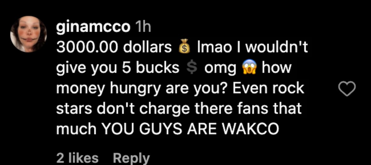 Comments on Stacey and Darcey Silva's post (@thesilvatwins/Instagram)