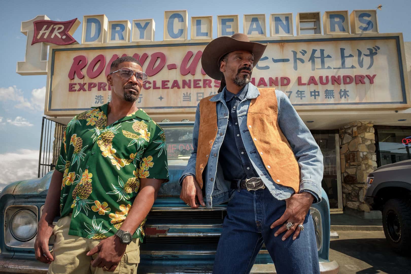 JAMIE FOXX as BUD JABLONSKI, SNOOP DOGG as BIG JOHN ELLIOTT