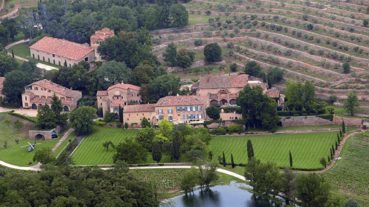 Château Miraval — a 1,000-acre vineyard in the South of France (Source : Miraval.com)