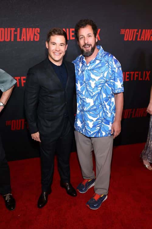 (L-R) Adam DeVine and Adam Sandler attend Netflix's Special Screening of 