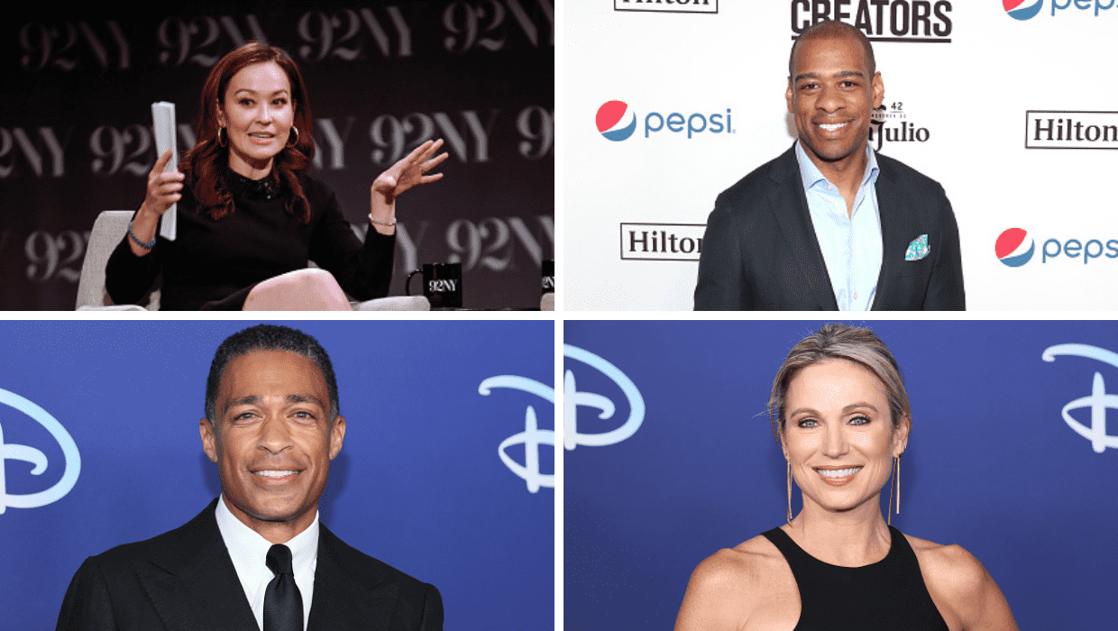 Eva Pilgrim and DeMarco Morgan take over as 'GMA3' hosts, replacing T.J Holmes and Amy Robach (Getty Images/Jason Mendez, Jerritt Clark, Dia Dipasupil) 