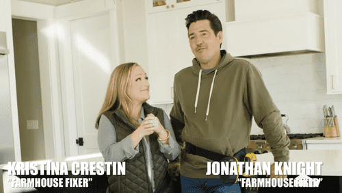 'Rock The Block' Season 4 team Kristina Crestin and Jonathan Knight (HGTV)