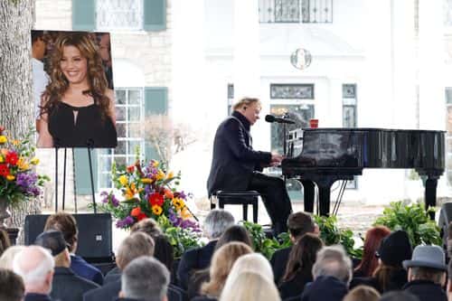 Axl Rose performs at the public memorial for Lisa Marie Presley on January 22, 2023 in Memphis, Tennessee. Presley, 54, the only child of American singer Elvis Presley, died January 12, 2023 in Los Angeles.