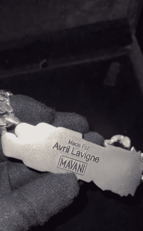 Tyga asked Mavani to make the custom piece three weeks ago around the time when Lavigne’s reps confirmed that she called off her engagement to Mod Sun (Instagram/@ericdajeweler)