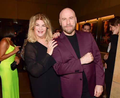 Kirstie Alley and John Travolta attend the premiere of Quiver Distribution's