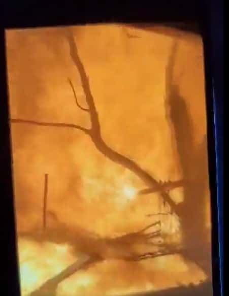 Video captured by survivor escaping from the fire (X/@ChNajem)