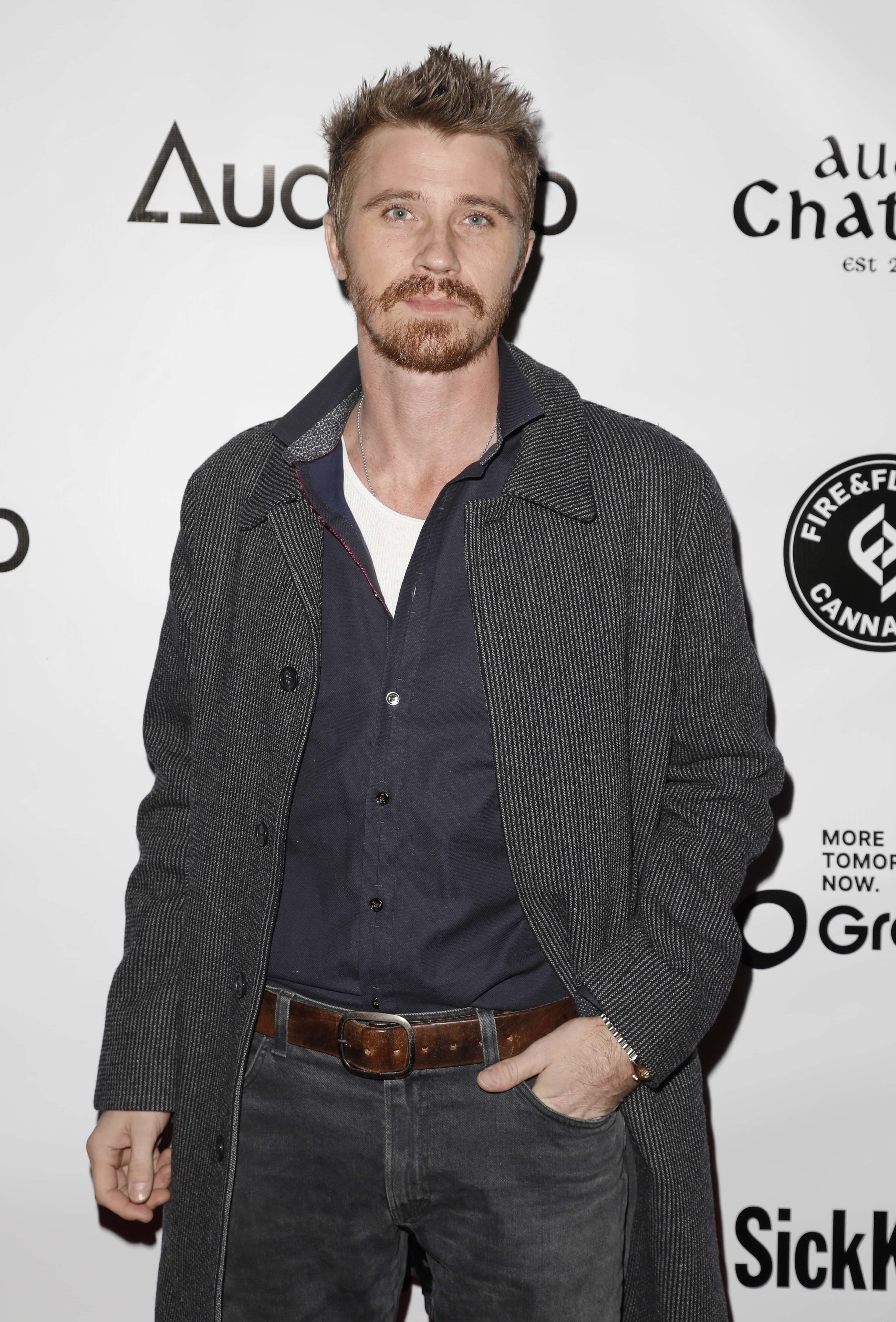Garrett Hedlund attends the Inaugural Audio Up Christmas Gala brought to you by Fire & Flower Cannabis, Grover and SickKids. on December 08, 2021 in Los Angeles, California.