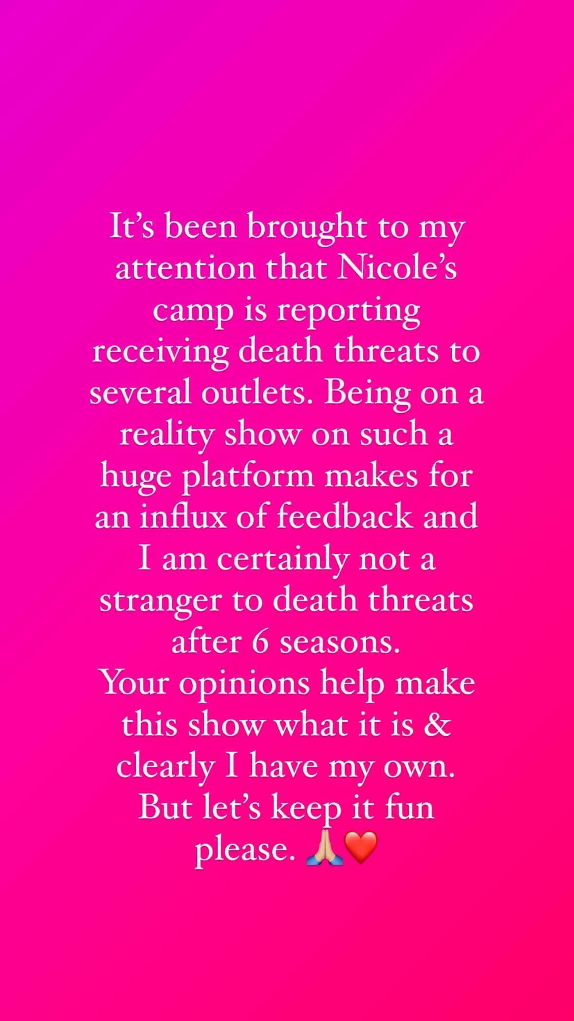 Chrishell Stause addresses Nicole Young's death threats (Instagram/chrishell.stause)