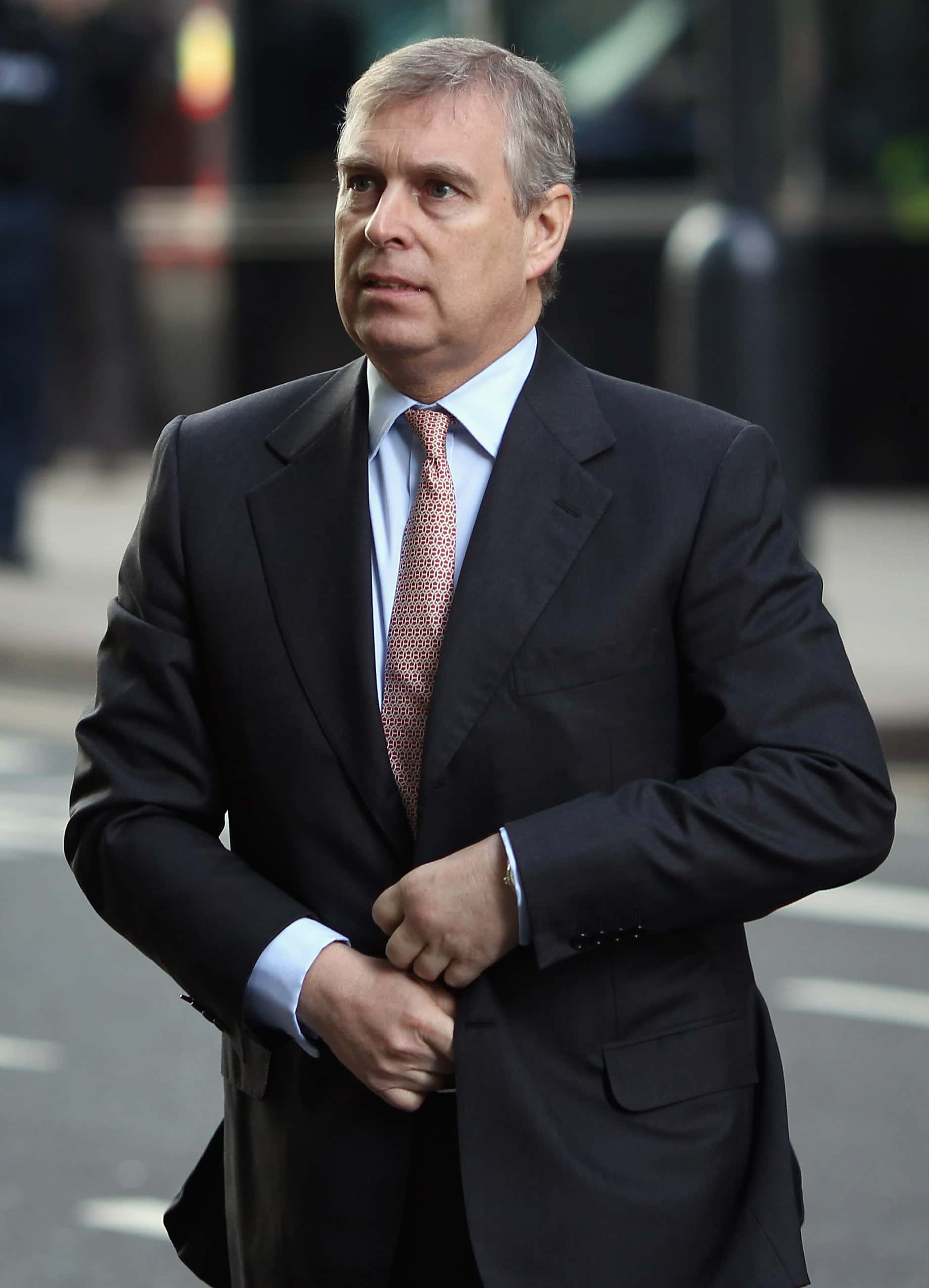 Prince Andrew The Duke of York arrives at the Headquarters of CrossRail in Canary Wharf on March 7, 2011 in London, England. Prince Andrew is under increasing pressure after a series of damaging revelations about him, including criticism over his friendship with convicted sex offender Jeffrey Epstein, an American financier surfaced.