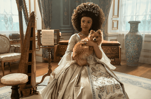 'Queen Charlotte: A Bridgerton Story' production still (Netflix)
