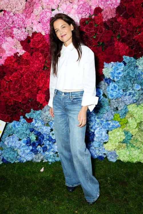 Katie Holmes attends Camp Pride presented by alice + olivia by Stacey Bendet on June 14, 2023 in New York City.