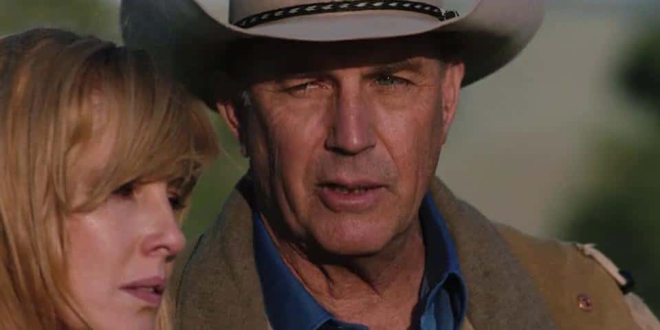Kelly Reilly (Beth) and Kevin Costner (John) in 'Yellowstone' (Paramount+)