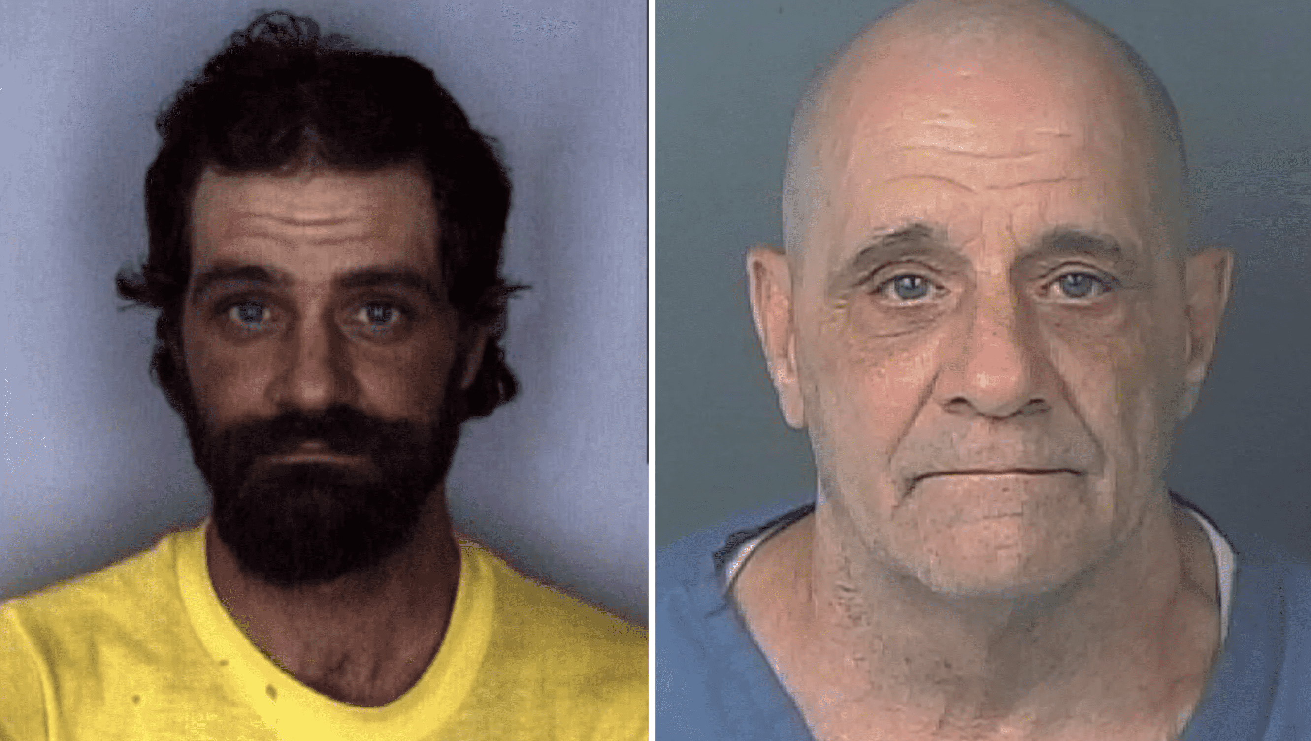 Photos show Jeffrey Norman Crum in 1993 and in 2023. / Credit: Hernando County Sheriff's Office