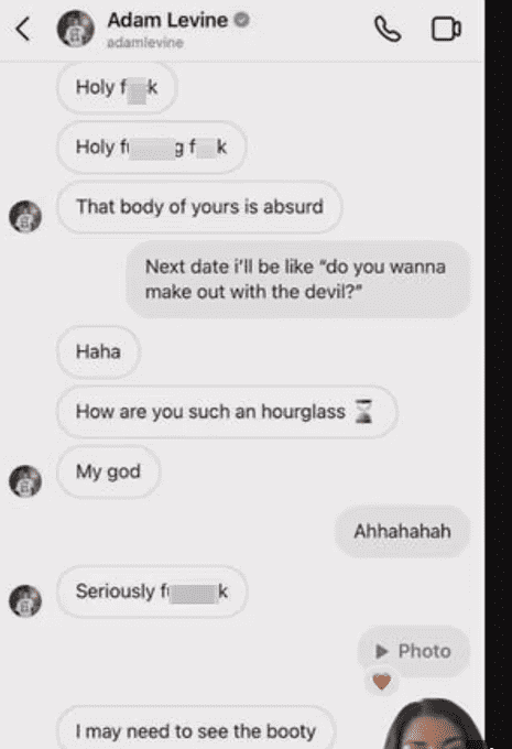 A comedian named Maryka accused Adam Levine of flirting with her (Instagram@Maryka)