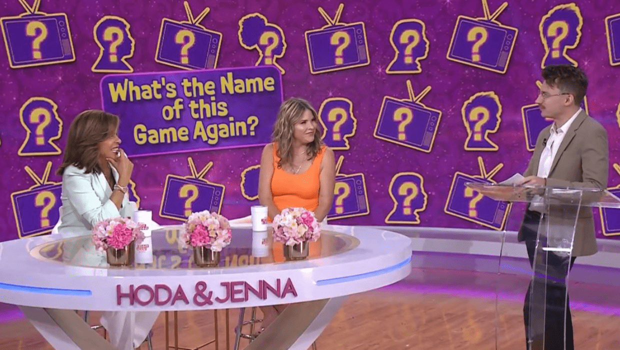 'Today's' with Hoda Kotb and Jenna Bush Hager played the game segment hosted by show's associate producer Sean Hickey (@hodaandjenna/Twitter)