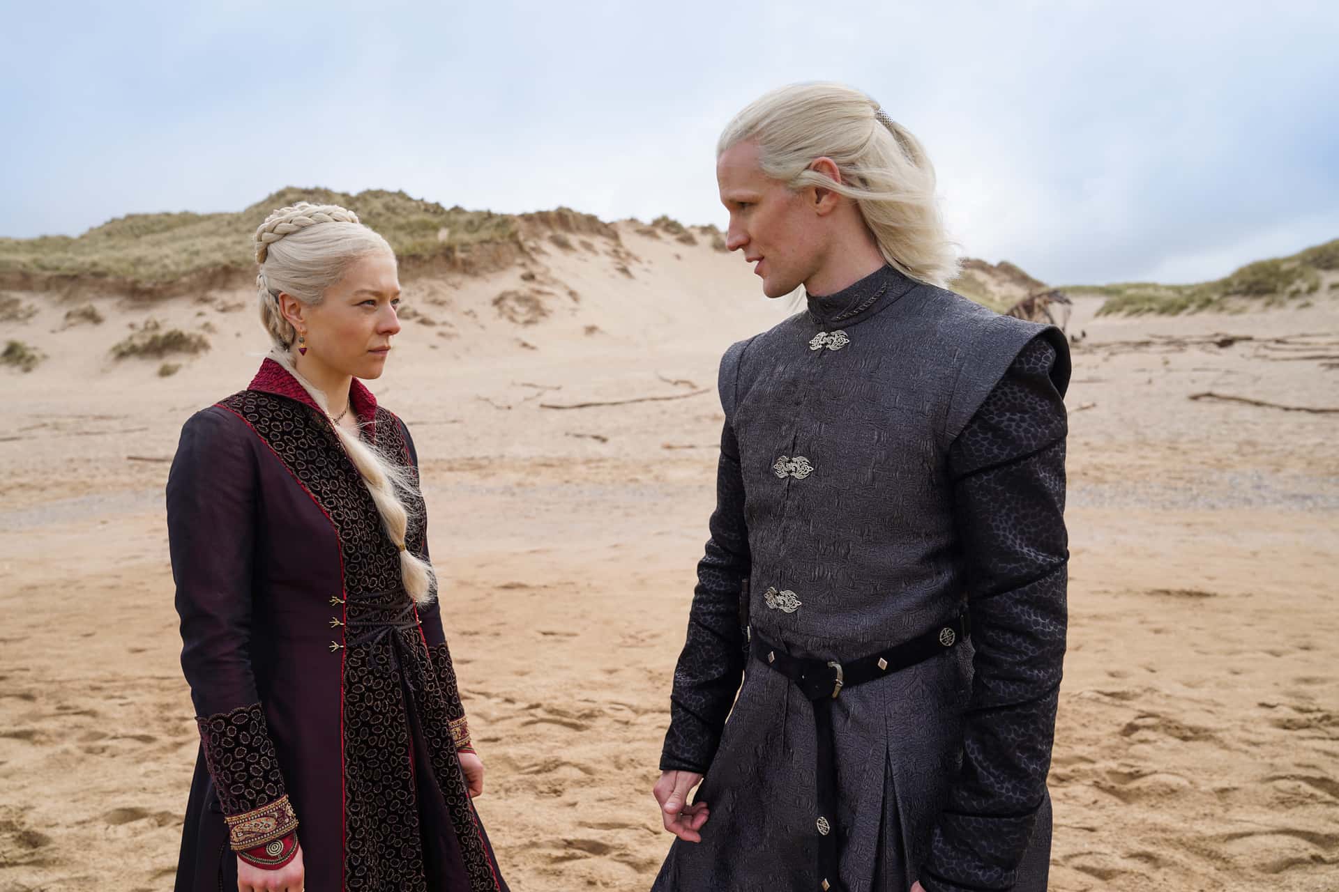 Emma D’Arcy as Princess Rhaenyra Targaryen, Matt Smith as Prince Daemon Targaryen in 'House of the Dragon' (HBO)