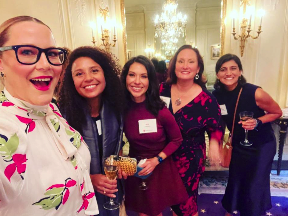 Marilee Fiebig attended the NY gala with a couple of her girlfriends (@secupp/Instagram)
