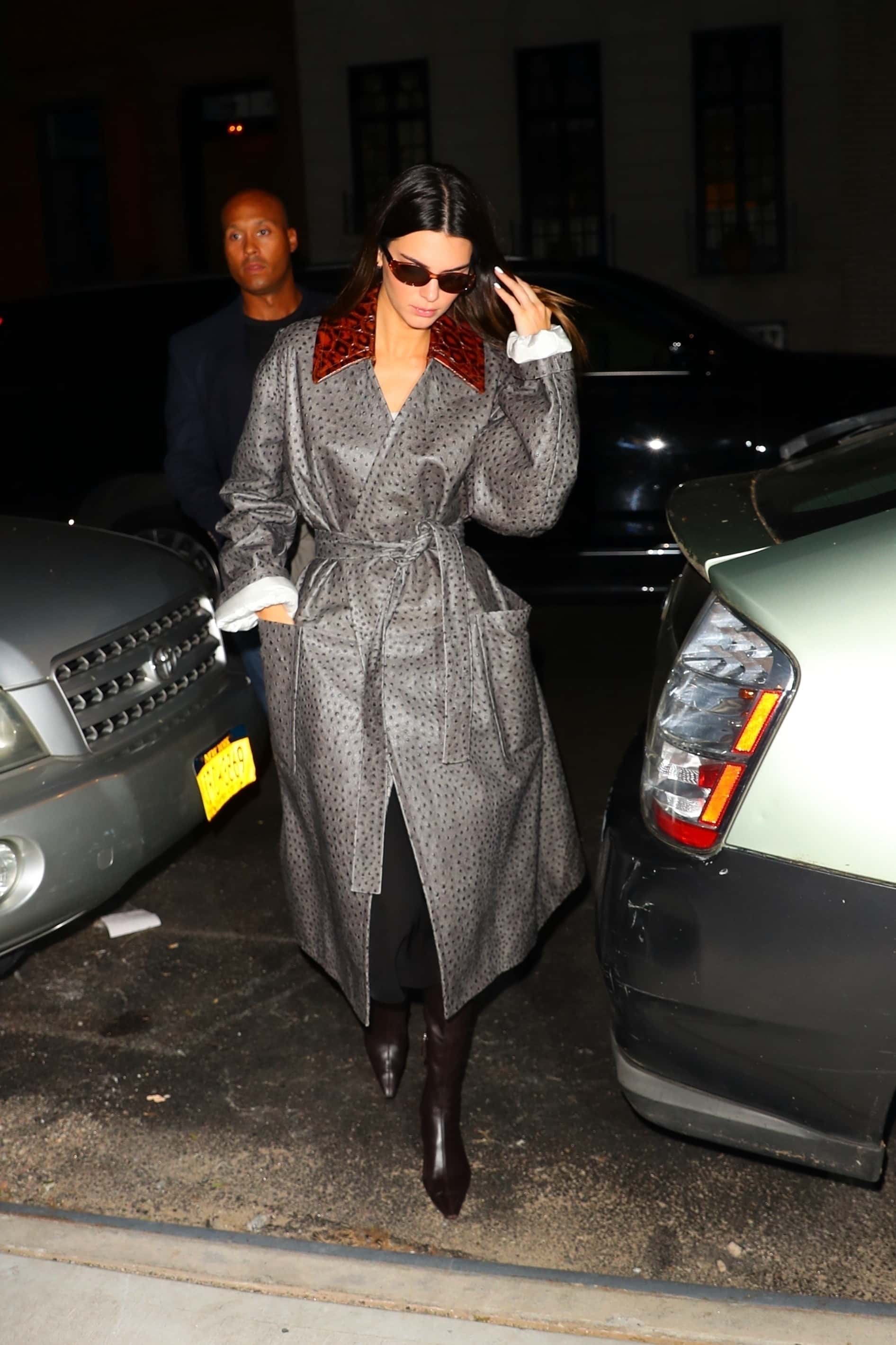 Kendall Jenner put on a sleek, stylish display of fashion as she stepped out in New York City (Backgrid)