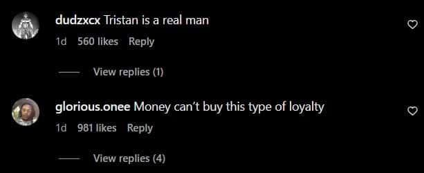 Some users were delighted by the display of brotherhood between the brothers (cobracensored/Instagram)