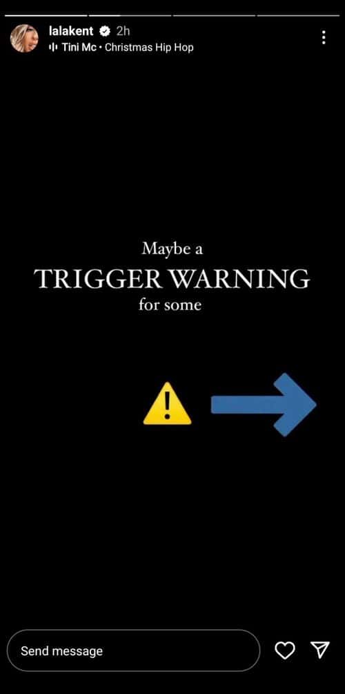 'Vanderpump Rules' star Lala Kent's Instagram story (Insatgram/@lalakent)