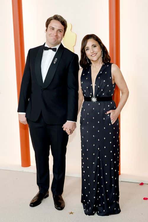 Julia Louis-Dreyfus with son Henry Hall (Photo by Mike Coppola/Getty Images)