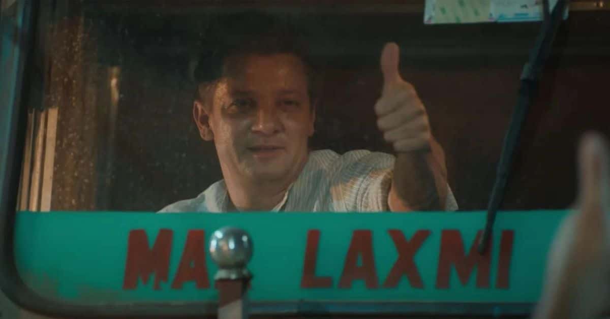 Jeremy Renner in the production still of 'Rennervations'